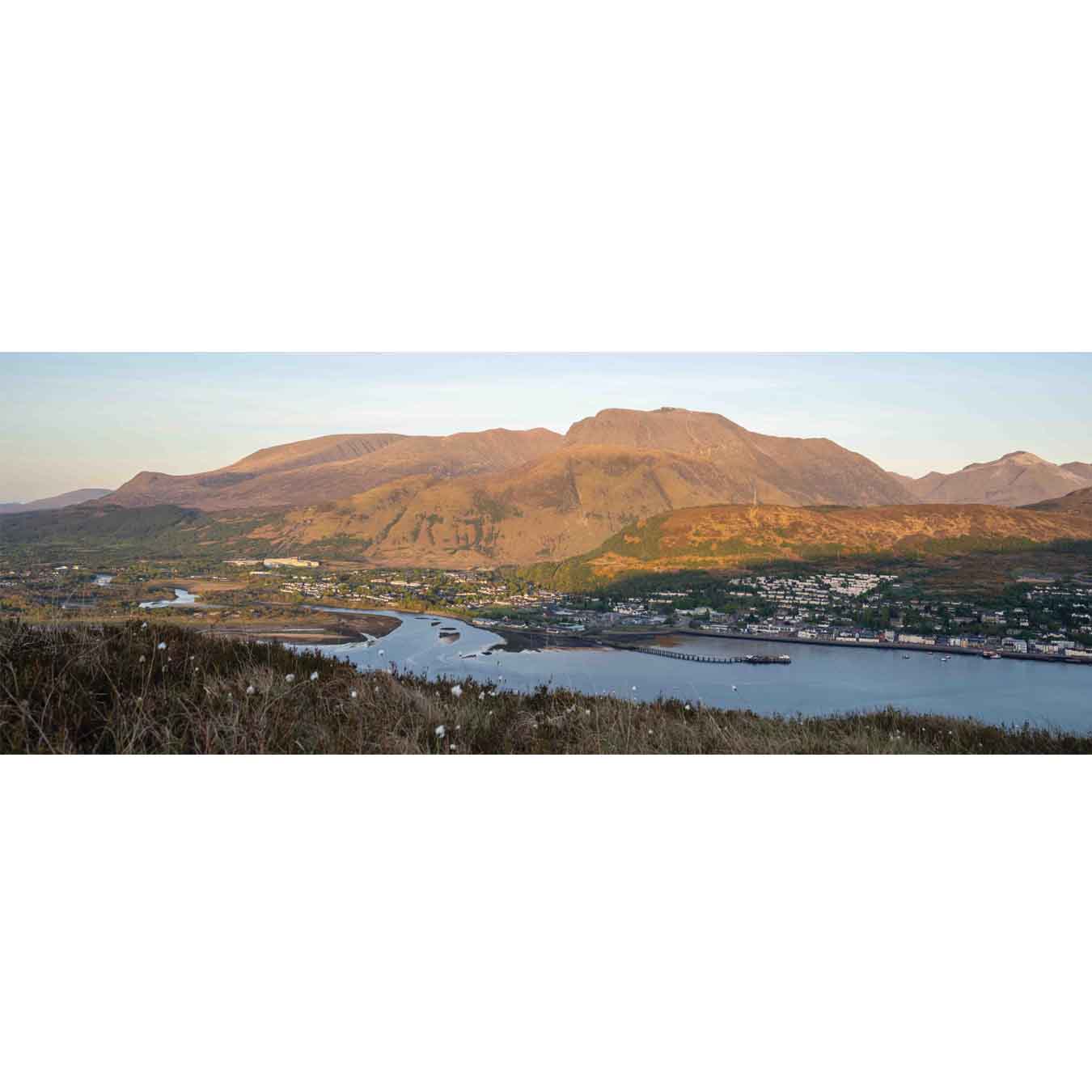 Applecross Gallery - Photography By Jack Marris Small Canvas Ben Nevis and Fort William, Photographed by Jack Marris Ben Nevis and Fort William, Photographed by Jack Marris