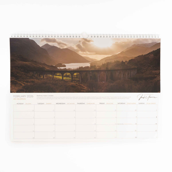Applecross Gallery - The Photographed By Jack Marris 2026 Scottish Landscape Calendar. February features the Glenfinnan Viaduct, Lochaber.