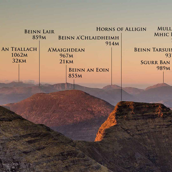 Applecross Gallery - Photography By Jack Marris Beinn Alligin Sunset, Named Panorama, Photographed by Jack Marris Scotland's Beinn Alligin at Sunset, Named - Photographed by Jack Marris