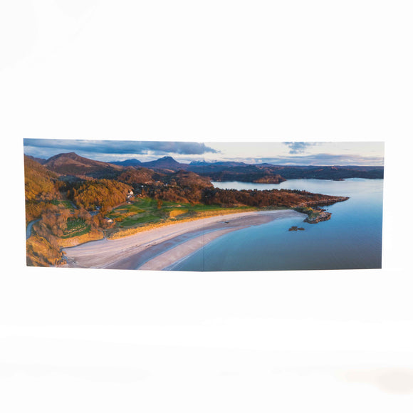 Applecross Gallery - Photography By Jack Marris Greeting Card, Gairloch Beach and the Torridon Hills, Photographed by Jack Marris Greeting Card, Gairloch Beach and the Torridon Hills, Photographed by Jack Marris