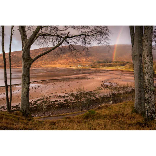 Applecross Gallery - Photography By Jack Marris Greeting Card Greeting Card, Applecross Bay Rainbow, Photographed By Jack Marris Greeting Card, Applecross Bay Rainbow, Photographed By Jack Marris