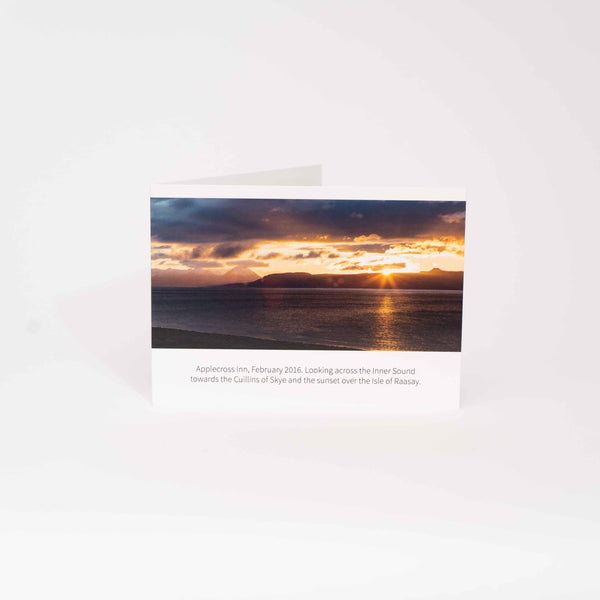 Applecross Gallery - Photography By Jack Marris Greeting Card Greeting Card, Applecross Inn at Sunset, Photographed By Jack Marris Greeting Card, Applecross Inn at Sunset, Photographed By Jack Marris