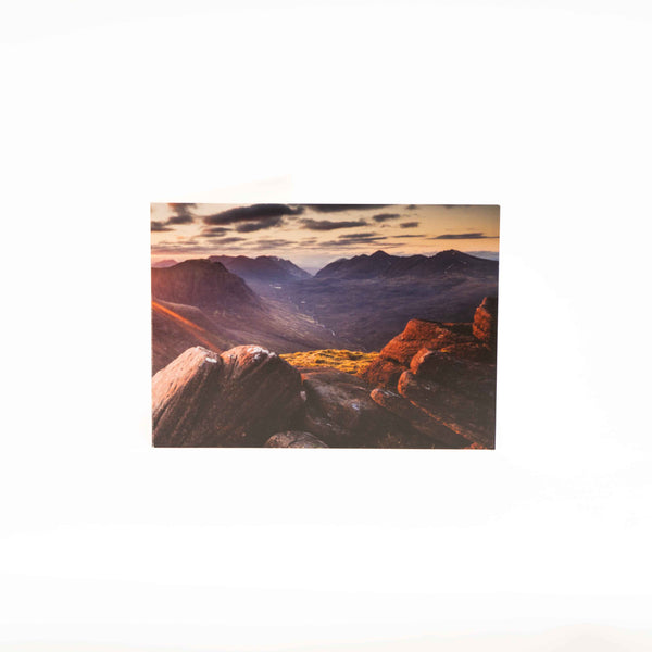 Applecross Gallery - Photography By Jack Marris Greeting Card Greeting Card, Beinn Alligin Sunrise, Photographed By Jack Marris Greeting Card, Sunrise on Beinn Alligin - Photographed By Jack Marris