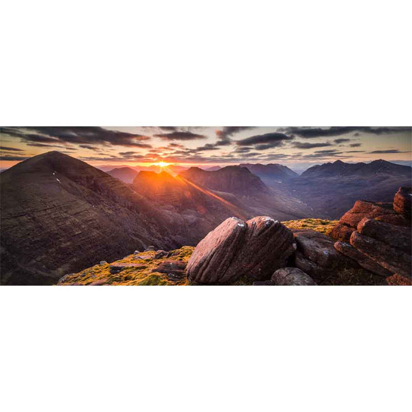 Applecross Gallery - Photography By Jack Marris Greeting Card Greeting Card, Beinn Alligin Sunset, Photographed By Jack Marris Greeting Card, Beinn Alligin Sunset, Photographed By Jack Marris