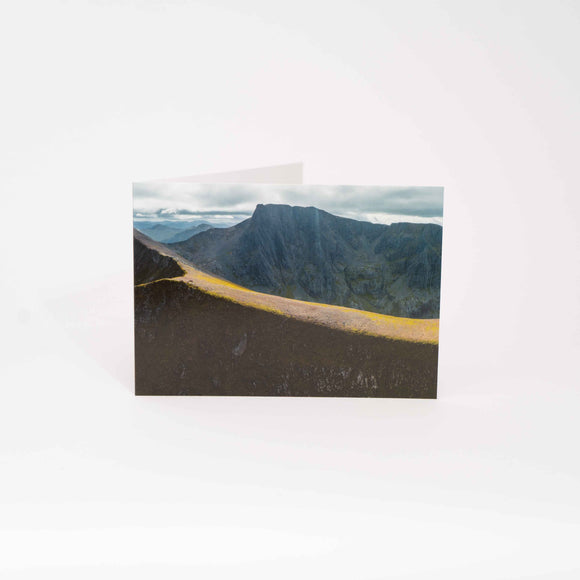 Applecross Gallery - Photography By Jack Marris Greeting Card Greeting Card, Ben Nevis and Carn Mor Dearg, Photographed By Jack Marris Greeting Card, Ben Nevis and Carn Mor Dearg, Photographed By Jack Marris