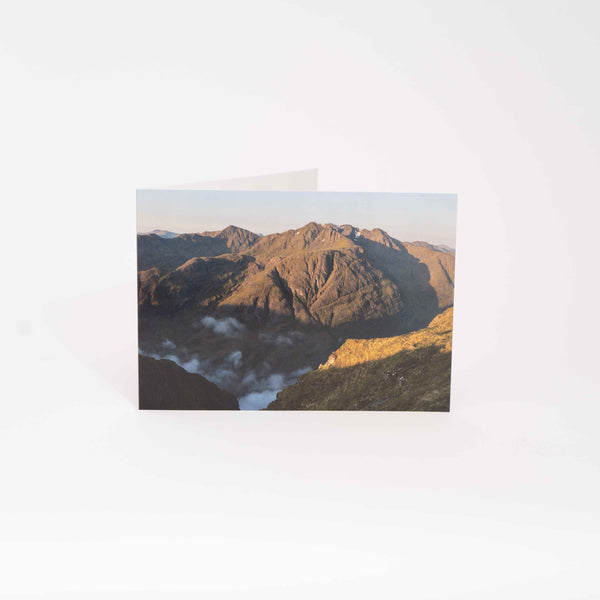 Applecross Gallery - Photography By Jack Marris Greeting Card Greeting Card, Cloud Inversion over Glen Coe and the Three Sisters, Photographed By Jack Marris Greeting Card, Cloud Inversion over Glen Coe and the Three Sisters, Photographed By Jack Marris