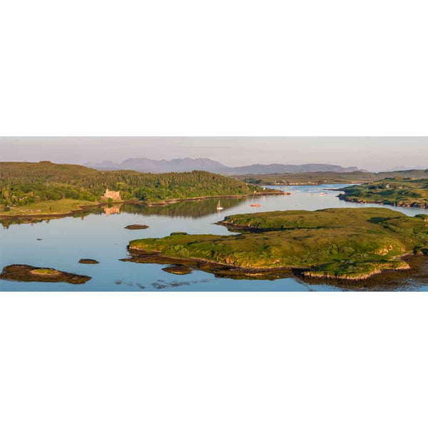 Applecross Gallery - Photography By Jack Marris Greeting Card Greeting Card, Dunvegan Castle and the Cuillin Hills, Photographed By Jack Marris Greeting Card, Dunvegan Castle and the Cuillin Hills, Photographed By Jack Marris