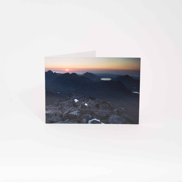 Applecross Gallery - Photography By Jack Marris Greeting Card Greeting Card, Liathach May Sunset, Photographed By Jack Marris Greeting Card, Liathach May Sunset, Photographed By Jack Marris