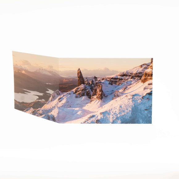 Applecross Gallery - Photography By Jack Marris Greeting Card Greeting Card, Old Man Of Storr on Boxing Day, Photographed By Jack Marris Greeting Card, Old Man Of Storr on Boxing Day, Photographed By Jack Marris