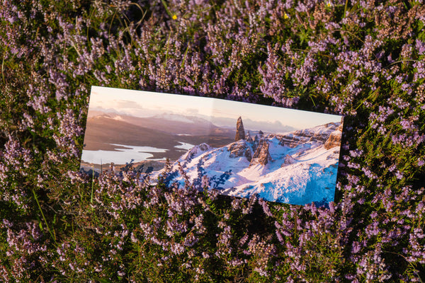 Applecross Gallery - Photography By Jack Marris Greeting Card Greeting Card, Old Man Of Storr on Boxing Day, Photographed By Jack Marris Greeting Card, Old Man Of Storr on Boxing Day, Photographed By Jack Marris