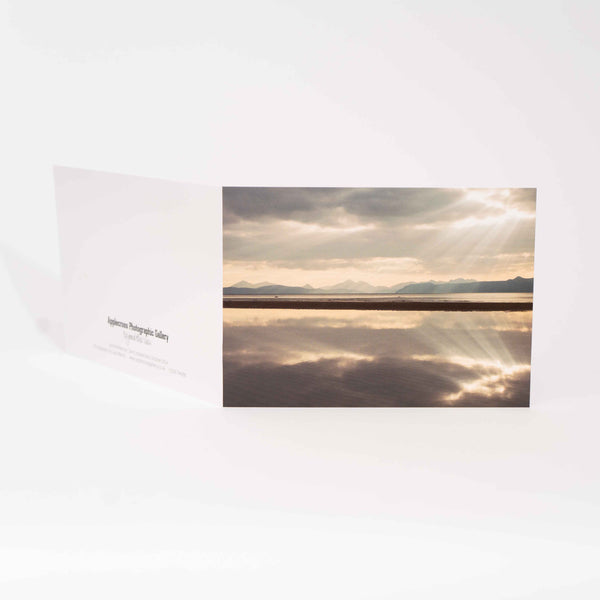 Applecross Gallery - Photography By Jack Marris Greeting Card Greeting Card, Sand Reflection, Photographed By Jack Marris Greeting Card, Sand Reflection, Photographed By Jack Marris