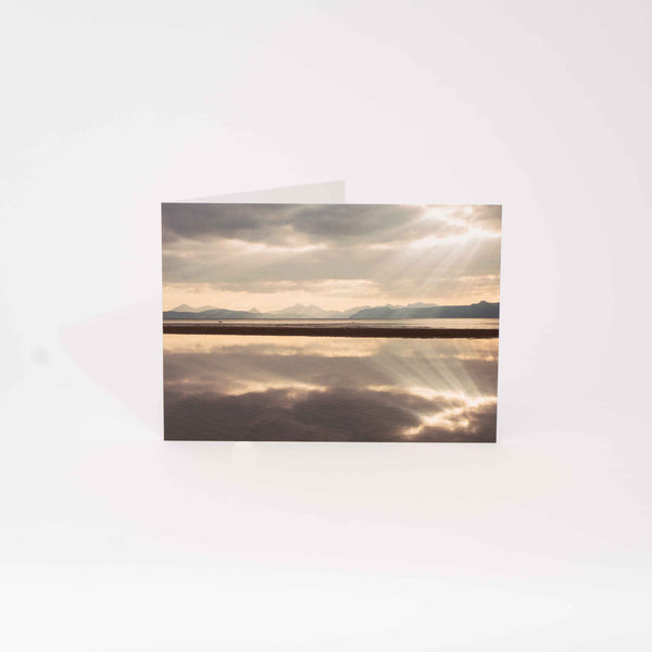 Applecross Gallery - Photography By Jack Marris Greeting Card Greeting Card, Sand Reflection, Photographed By Jack Marris Greeting Card, Sand Reflection, Photographed By Jack Marris