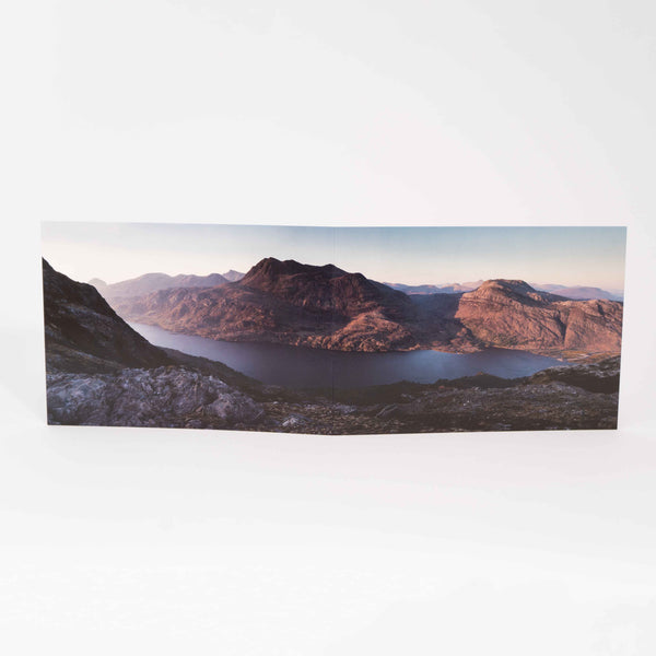 Applecross Gallery - Photography By Jack Marris Greeting Card Greeting Card, Sunset over Loch Maree and Siloch, Photographed By Jack Marris Greeting Card, Sunset over Loch Maree and Siloch, Photographed By Jack Marris