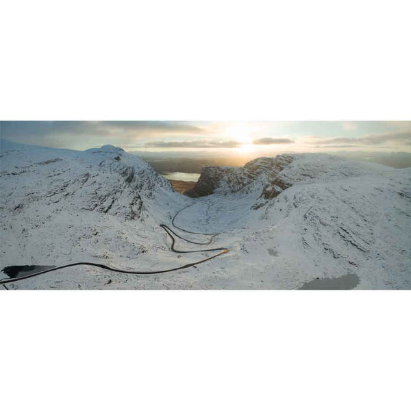 Applecross Gallery - Photography By Jack Marris Greeting Card Greeting Card, The Bealach na Ba in Winter, Photographed By Jack Marris Greeting Card, The Bealach na Ba in Winter, Photographed By Jack Marris