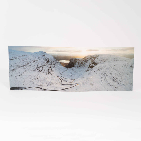 Applecross Gallery - Photography By Jack Marris Greeting Card Greeting Card, The Bealach na Ba in Winter, Photographed By Jack Marris Greeting Card, The Bealach na Ba in Winter, Photographed By Jack Marris