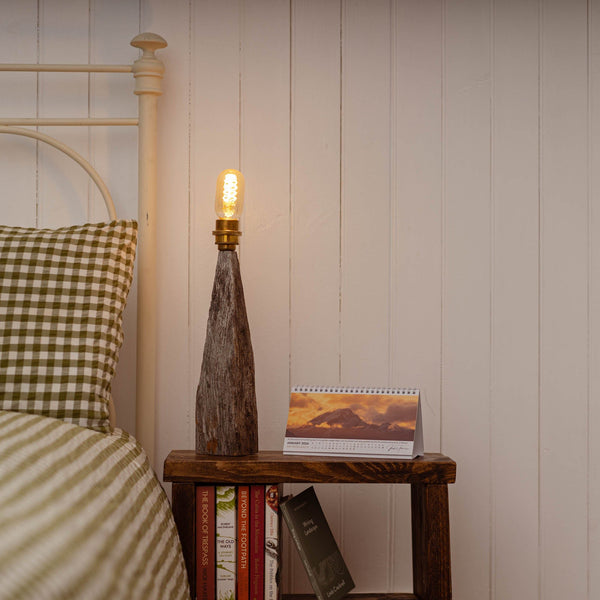 Applecross Gallery - Photography By Jack Marris Lamp 018 Rustic Larch Wood Table Lamp Rustic Wooden Table or Desk Lamp - Unique Interior Design & Home Décor