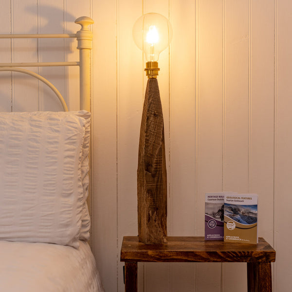 Applecross Gallery - Photography By Jack Marris Lamp 050 Rustic Larch Fairy Table Lamp Rustic Wooden Table or Desk Lamp - Unique Interior Design & Home Décor