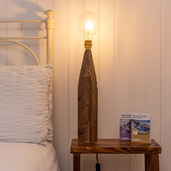 Applecross Gallery - Photography By Jack Marris Lamp 051 Rustic Larch Fairy Table Lamp Rustic Wooden Table or Desk Lamp - Unique Interior Design & Home Décor