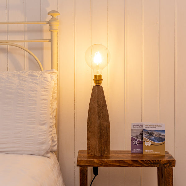 Applecross Gallery - Photography By Jack Marris Lamp 052 Rustic Larch Fairy Table Lamp Rustic Wooden Table or Desk Lamp - Unique Interior Design & Home Décor