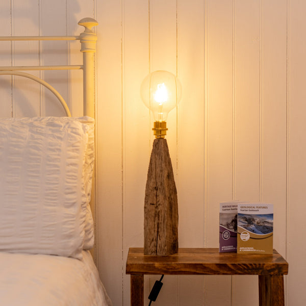 Applecross Gallery - Photography By Jack Marris Lamp 055 Rustic Larch Fairy Table Lamp Rustic Wooden Table or Desk Lamp - Unique Interior Design & Home Décor