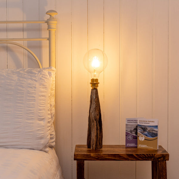 Applecross Gallery - Photography By Jack Marris Lamp 056 Rustic Larch Fairy Table Lamp Rustic Wooden Table or Desk Lamp - Unique Interior Design & Home Décor