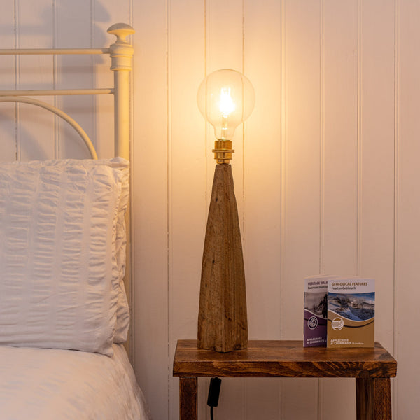 Applecross Gallery - Photography By Jack Marris Lamp 058 Rustic Larch Fairy Table Lamp Rustic Wooden Table or Desk Lamp - Unique Interior Design & Home Décor
