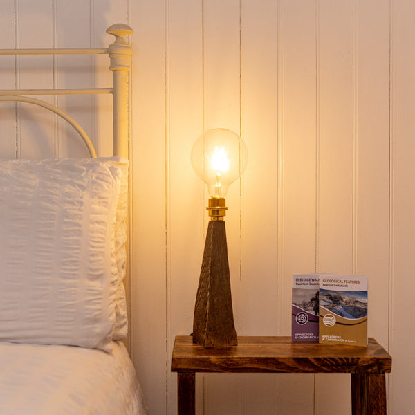 Applecross Gallery - Photography By Jack Marris Lamp 061 Rustic Larch Fairy Table Lamp Rustic Wooden Table or Desk Lamp - Unique Interior Design & Home Décor