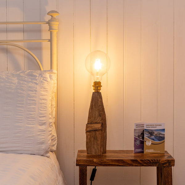 Applecross Gallery - Photography By Jack Marris Lamp 062 Rustic Larch Fairy Table Lamp Rustic Wooden Table or Desk Lamp - Unique Interior Design & Home Décor