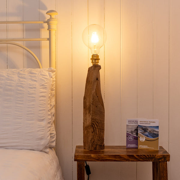 Applecross Gallery - Photography By Jack Marris Lamp 066 Rustic Larch Fairy Table Lamp Rustic Wooden Table or Desk Lamp - Unique Interior Design & Home Décor