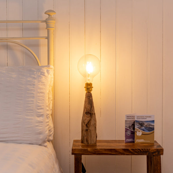 Applecross Gallery - Photography By Jack Marris Lamp 067 Rustic Larch Fairy Table Lamp Rustic Wooden Table or Desk Lamp - Unique Interior Design & Home Décor