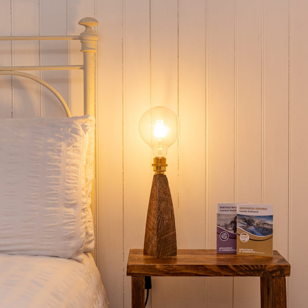 Applecross Gallery - Photography By Jack Marris Lamp 068 Rustic Larch Fairy Table Lamp Rustic Wooden Table or Desk Lamp - Unique Interior Design & Home Décor