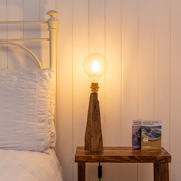 Applecross Gallery - Photography By Jack Marris Lamp 069 Rustic Larch Fairy Table Lamp Rustic Wooden Table or Desk Lamp - Unique Interior Design & Home Décor