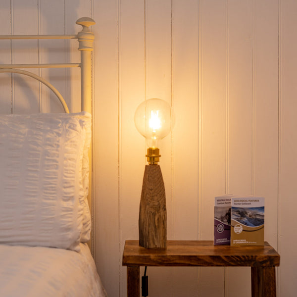 Applecross Gallery - Photography By Jack Marris Lamp 071 Rustic Larch Fairy Table Lamp Rustic Wooden Table or Desk Lamp - Unique Interior Design & Home Décor