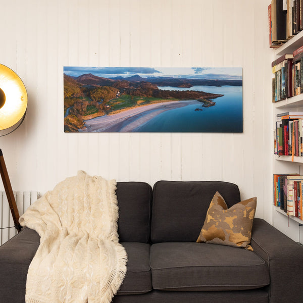 Applecross Gallery - Photography By Jack Marris Large Canvas Gairloch Beach and the Torridon Hills, Photographed by Jack Marris Gairloch Beach and the Torridon Hills, Photographed by Jack Marris