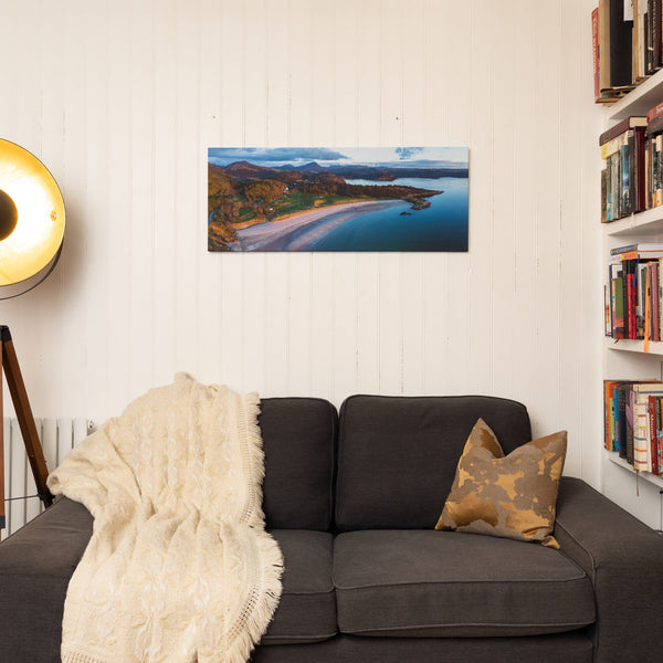 Applecross Gallery - Photography By Jack Marris Medium Canvas Gairloch Beach and the Torridon Hills, Photographed by Jack Marris Gairloch Beach and the Torridon Hills, Photographed by Jack Marris