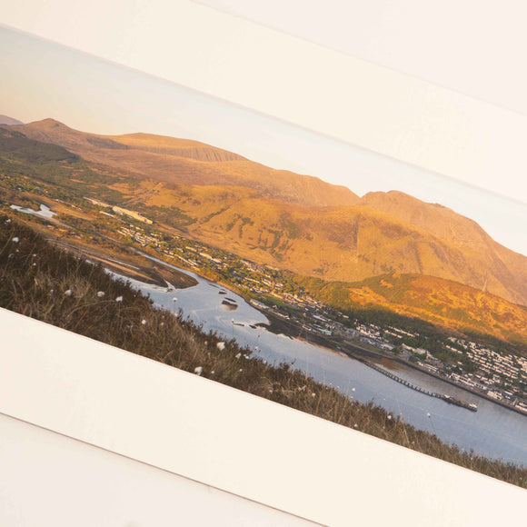 Applecross Gallery - Photography By Jack Marris Mounted Print Ben Nevis from above Gaul, Photographed by Jack Marris Ben Nevis from above Gaul, Photographed by Jack Marris