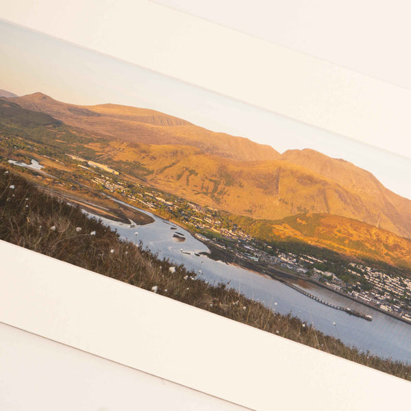 Applecross Gallery - Photography By Jack Marris Mounted Print Ben Nevis from above Gaul, Photographed by Jack Marris Ben Nevis from above Gaul, Photographed by Jack Marris