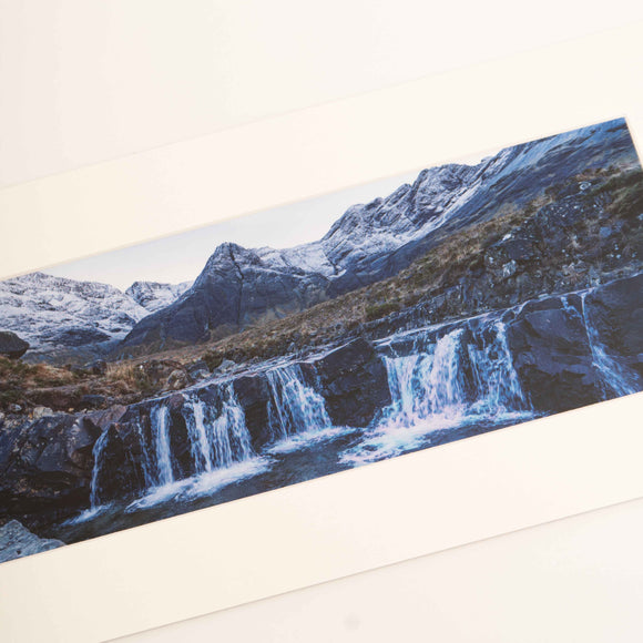 Applecross Gallery - Photography By Jack Marris Mounted Print The Fairy Pools, Isle of Skye, Photographed by Jack Marris The Fairy Pools, Isle of Skye, Photographed by Jack Marris