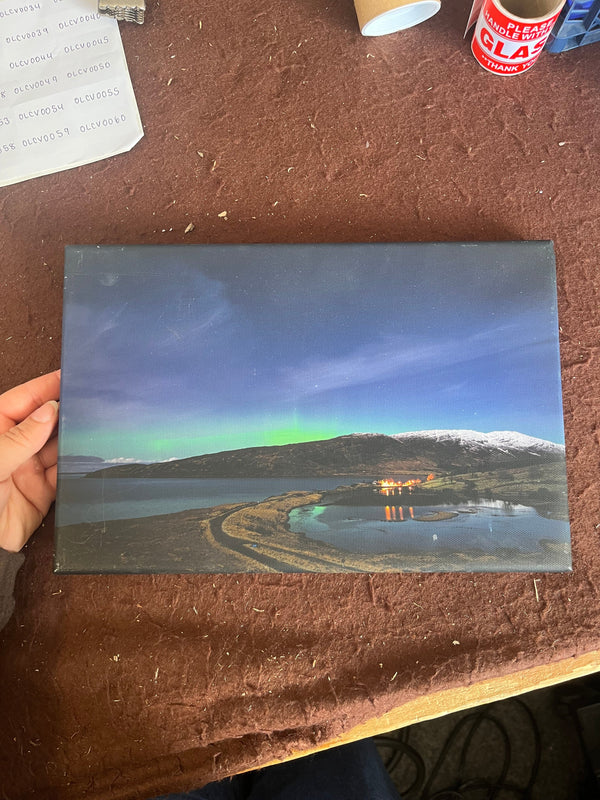 Applecross Gallery - Photography By Jack Marris Outlet Burns Night Aurora Photographed by Jack Marris Canvas 12x8 inches Outlet Burns Night Aurora Photographed by Jack Marris Canvas 12x8 inches