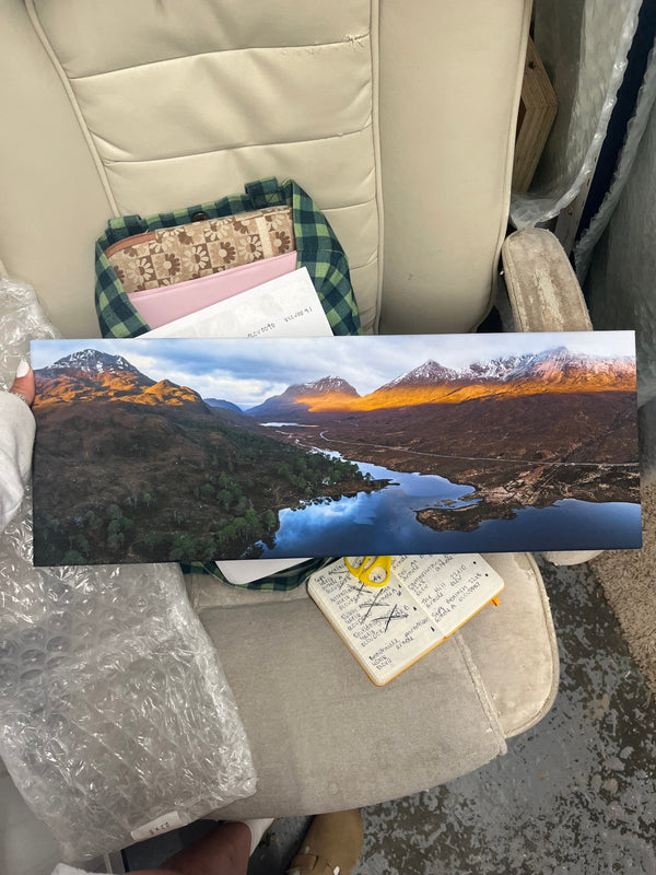 Applecross Gallery - Photography By Jack Marris Outlet Loch Clair Photographed by Jack Marris Canvas 22x8 inches Outlet Loch Clair Photographed by Jack Marris Canvas 22x8 inches