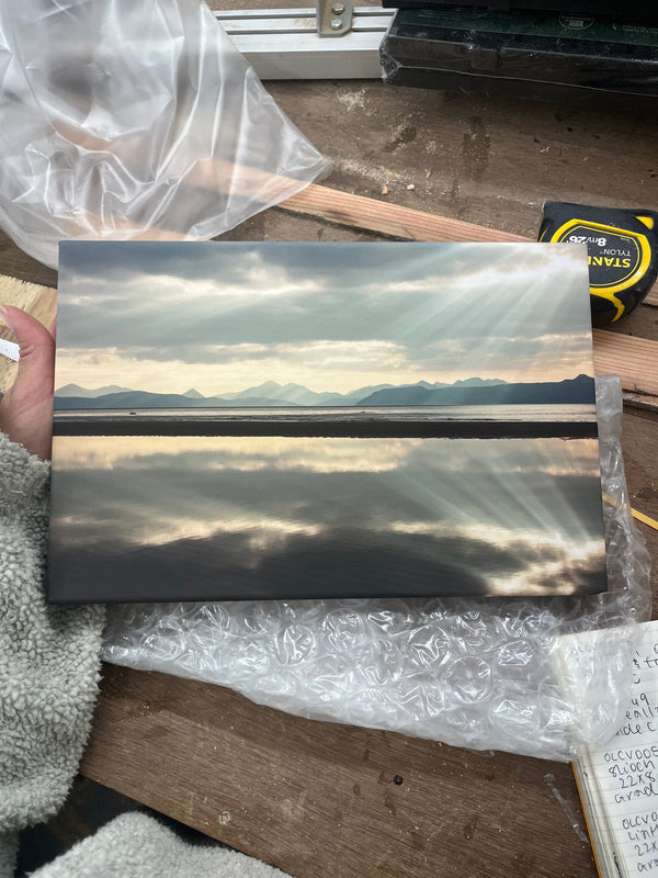 Applecross Gallery - Photography By Jack Marris Outlet Sand Reflection Photographed by Jack Marris Canvas 12x8 inches Outlet Sand Reflection Photographed by Jack Marris Canvas 12x8 inches