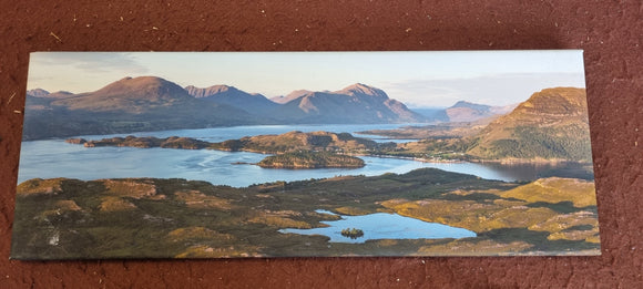 Applecross Gallery - Photography By Jack Marris Outlet Sunset over Shieldaig and the Torridon hills Photographed by Jack Marris 22x8 inches Outlet Sunset over Shieldaig and the Torridon hills Photographed by Jack Marris 22x8 inches