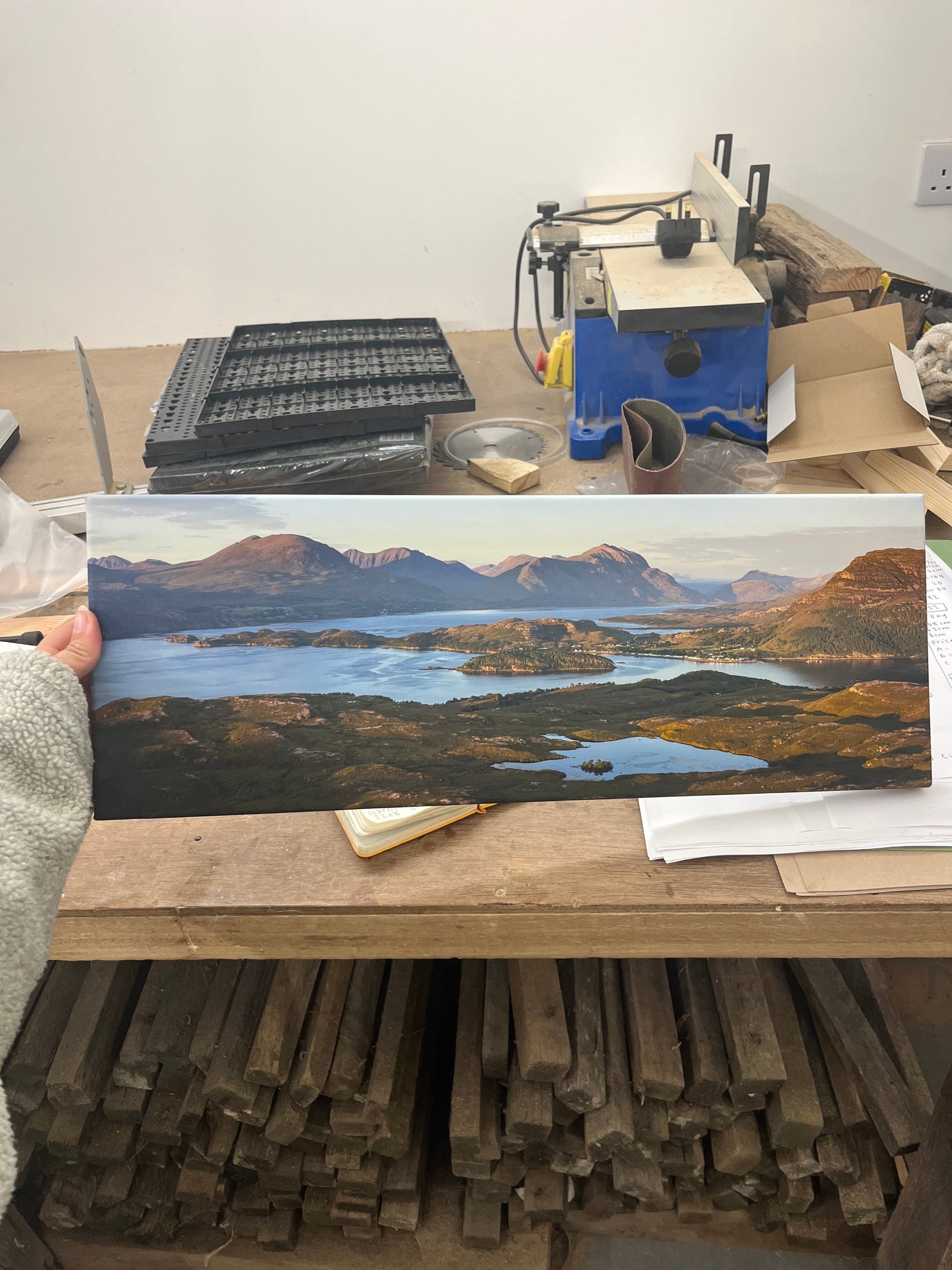 Applecross Gallery - Photography By Jack Marris Outlet Sunset over Shieldaig and the Torridon Hills Photographed by Jack Marris Canvas 22x8 inches Outlet Sunset over Shieldaig and the Torridon Hills Photographed by Jack Marris Canvas 22x8 inches