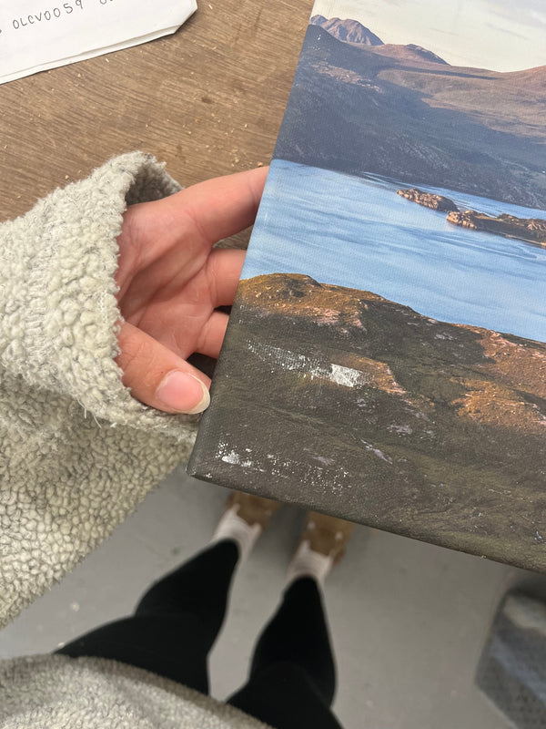 Applecross Gallery - Photography By Jack Marris Outlet Sunset over Shieldaig and the Torridon Hills Photographed by Jack Marris Canvas 22x8 inches Outlet Sunset over Shieldaig and the Torridon Hills Photographed by Jack Marris Canvas 22x8 inches