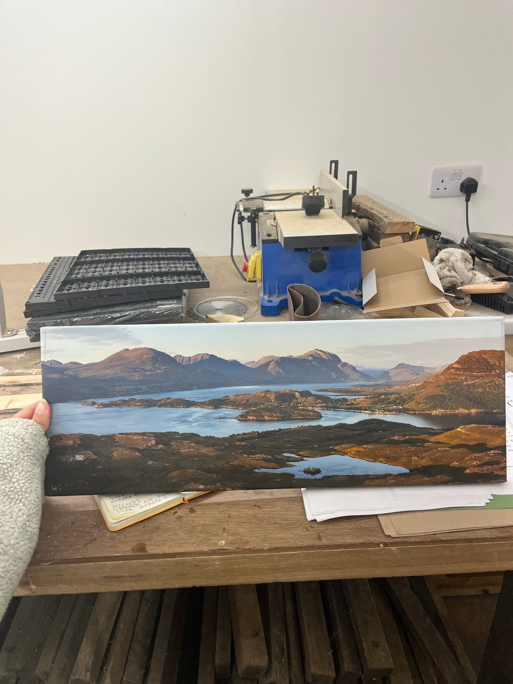 Applecross Gallery - Photography By Jack Marris Outlet Sunset over Shieldaig and the Torridon Hills Photographed by Jack Marris Canvas 22x8 inches Outlet Sunset over Shieldaig and the Torridon Hills Photographed by Jack Marris Canvas 22x8 inches