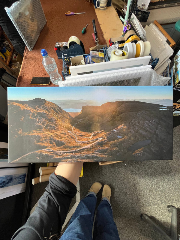 Applecross Gallery - Photography By Jack Marris Outlet The Hill Photographed by Jack Marris Canvas 22x10 inches Outlet The Hill Photographed by Jack Marris Canvas 22x10 inches