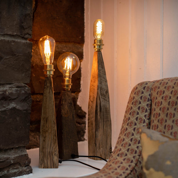 Applecross Gallery - Photography By Jack Marris Rustic Larch Wood Table Lamp Rustic Wooden Table or Desk Lamp - Unique Interior Design & Home Décor