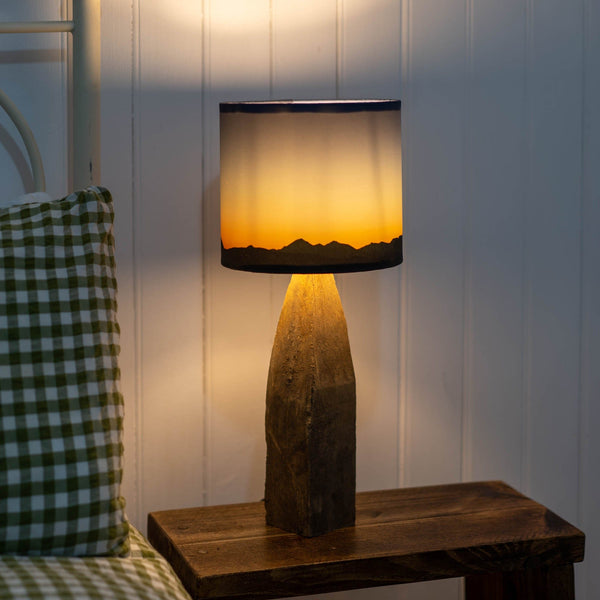 Applecross Gallery - Photography By Jack Marris Rustic Larch Wood Table Lamp Rustic Wooden Table or Desk Lamp - Unique Interior Design & Home Décor