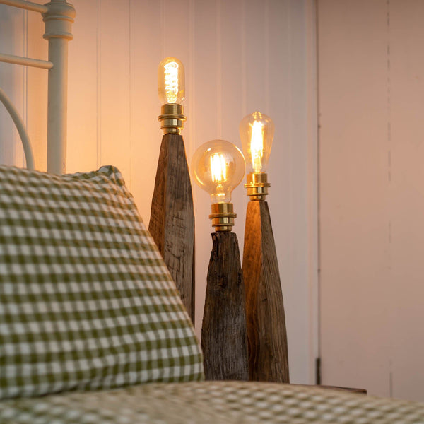 Applecross Gallery - Photography By Jack Marris Rustic Larch Wood Table Lamp Rustic Wooden Table or Desk Lamp - Unique Interior Design & Home Décor