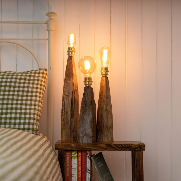 Applecross Gallery - Photography By Jack Marris Rustic Larch Wood Table Lamp Rustic Wooden Table or Desk Lamp - Unique Interior Design & Home Décor